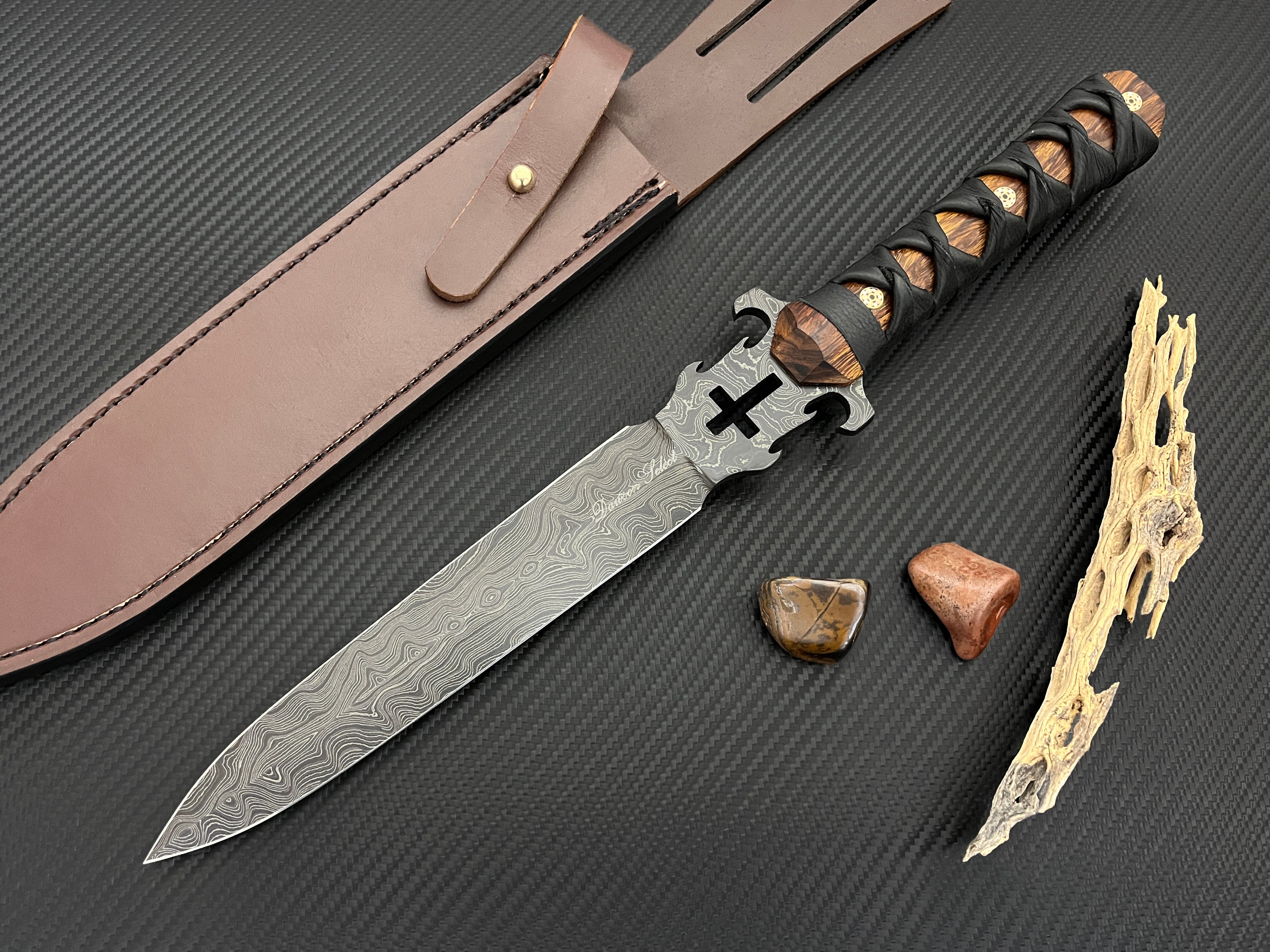 Defender of the Faith Dagger | Dawson Select Steel | Arizona Ironwood Handle