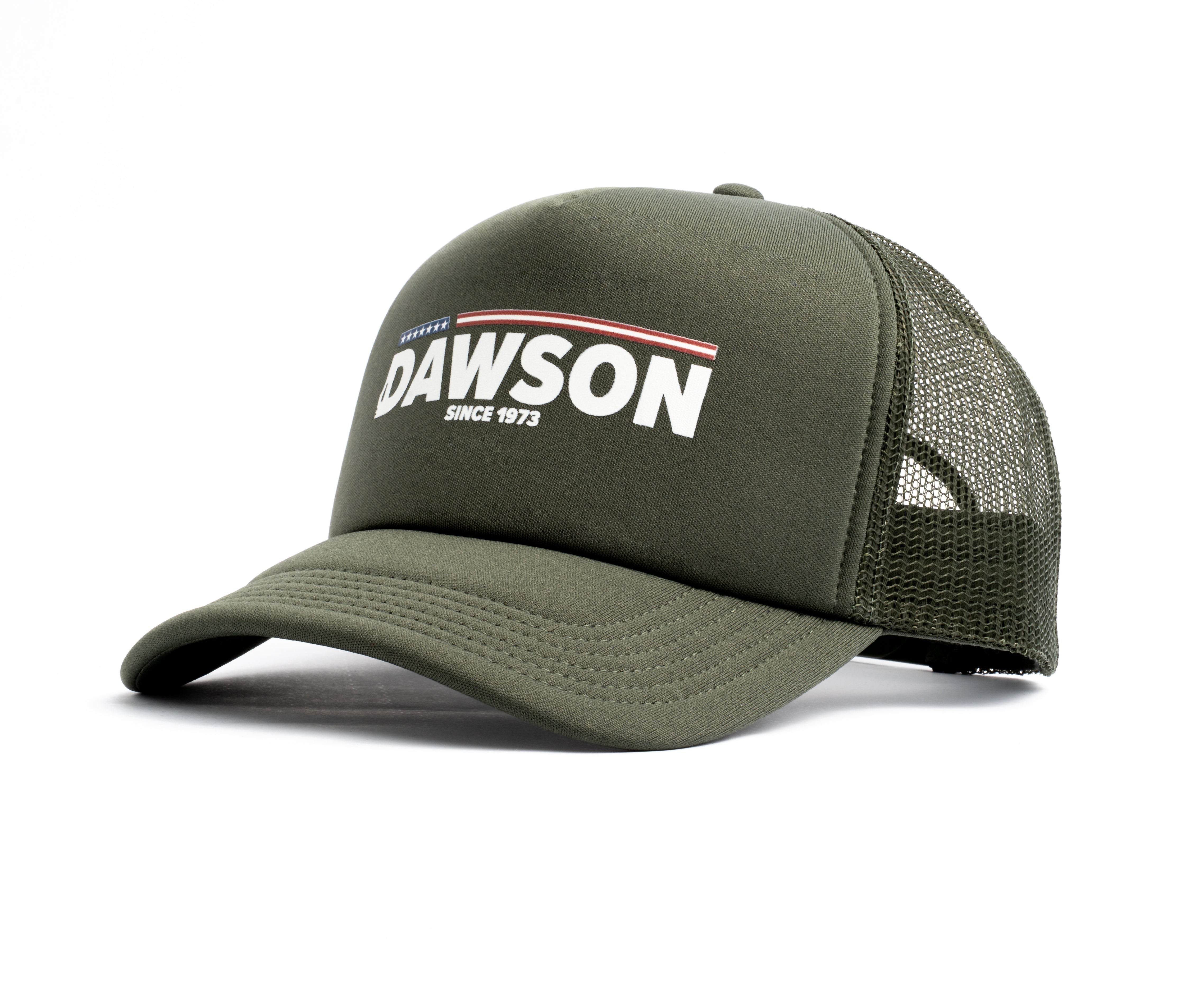 Dawson Knives "All-American" | Snapback Mesh Trucker Hat | Hunter Green