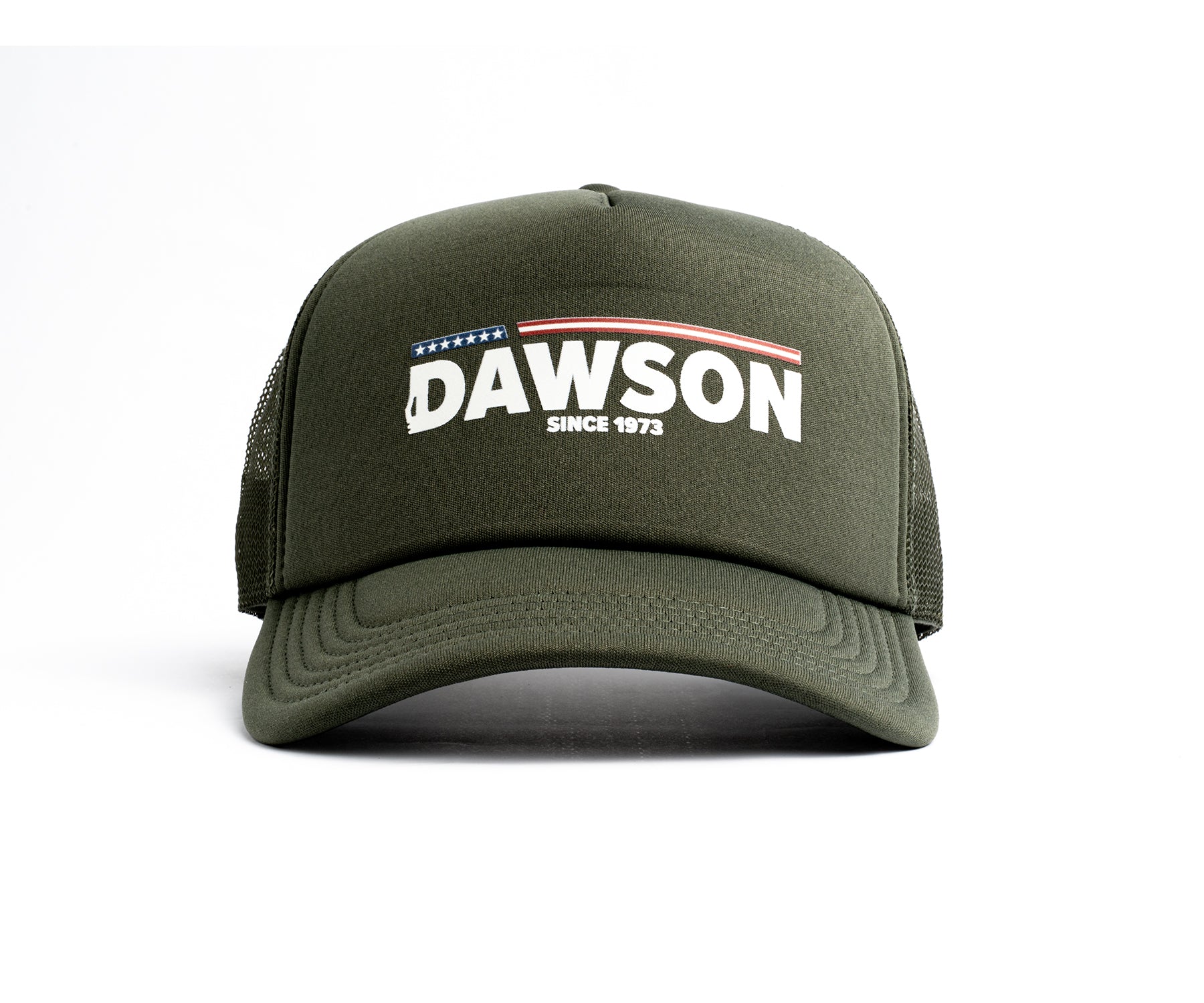 Dawson Knives "All-American" | Snapback Mesh Trucker Hat | Hunter Green