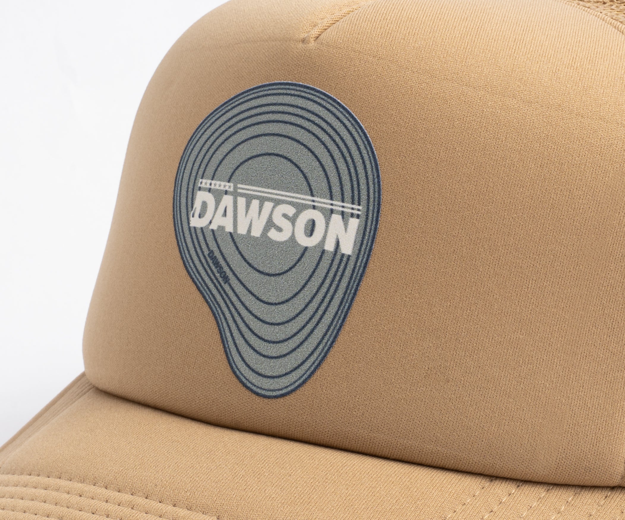Dawson Knives "Wilderness Topography" | Snapback Mesh Cap | Desert Tan