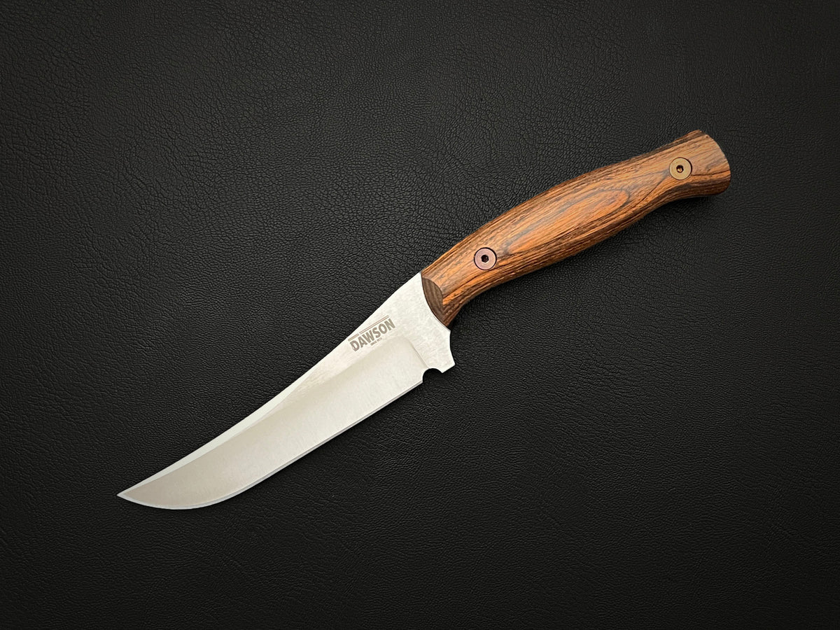 Hezekiah | CPM-MagnaCut Steel | Wood Handle | Satin Blade Finish