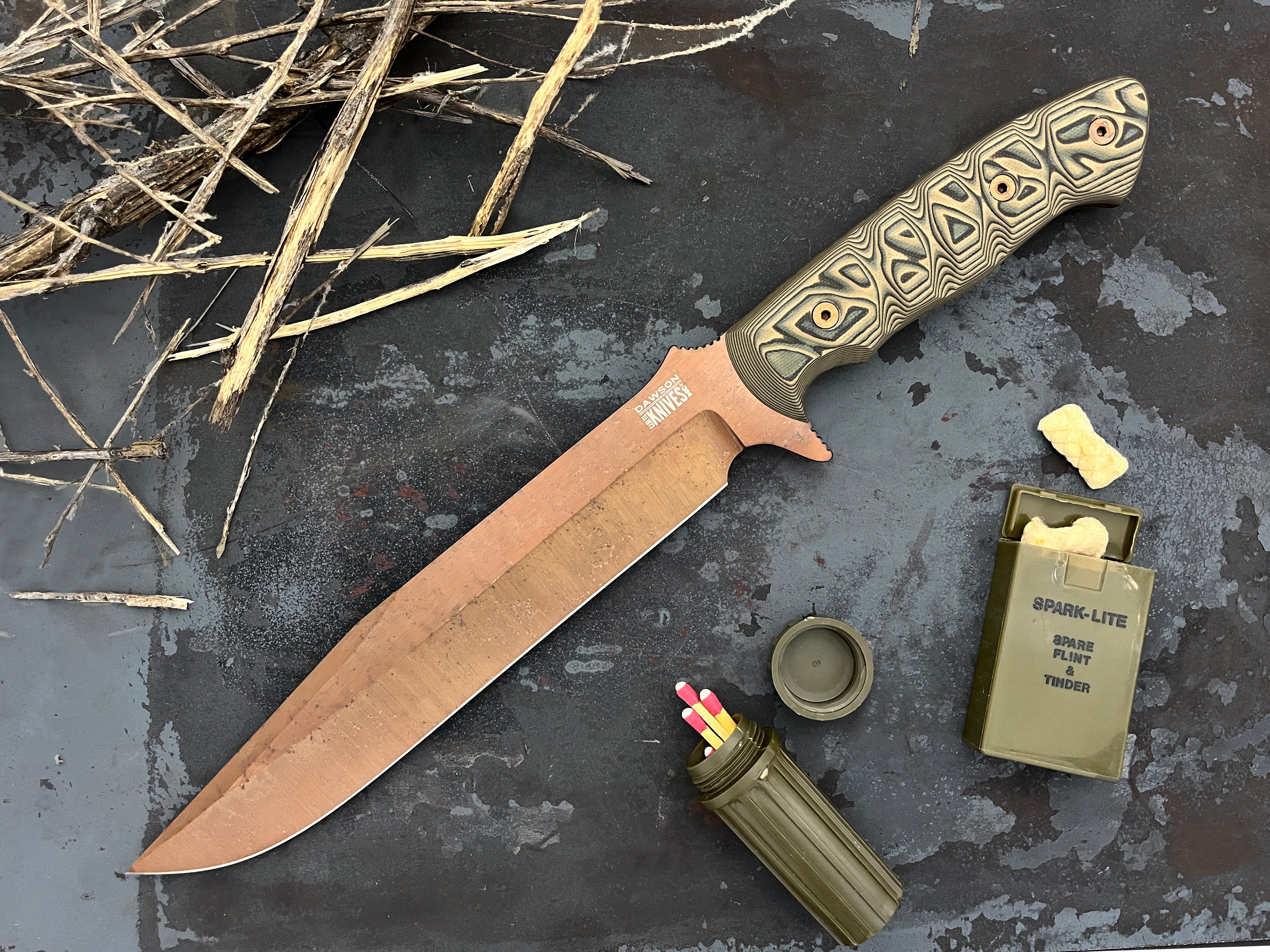 Mountain Man Bowie | CPM MagnaCut Steel | LIMITED RELEASE Arizona Copper Finish