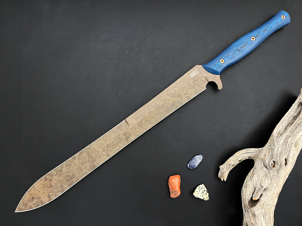 Aurelius Gladius Sword | NEW Scorched Earth Blade Finish | CPM MagnaCut Steel