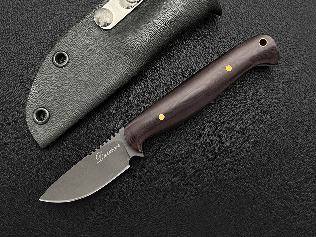 ULTRA LIMITED Barry Dawson Original | One of a Kind EDC Knife | CPM-MagnaCut | Linen Micarta