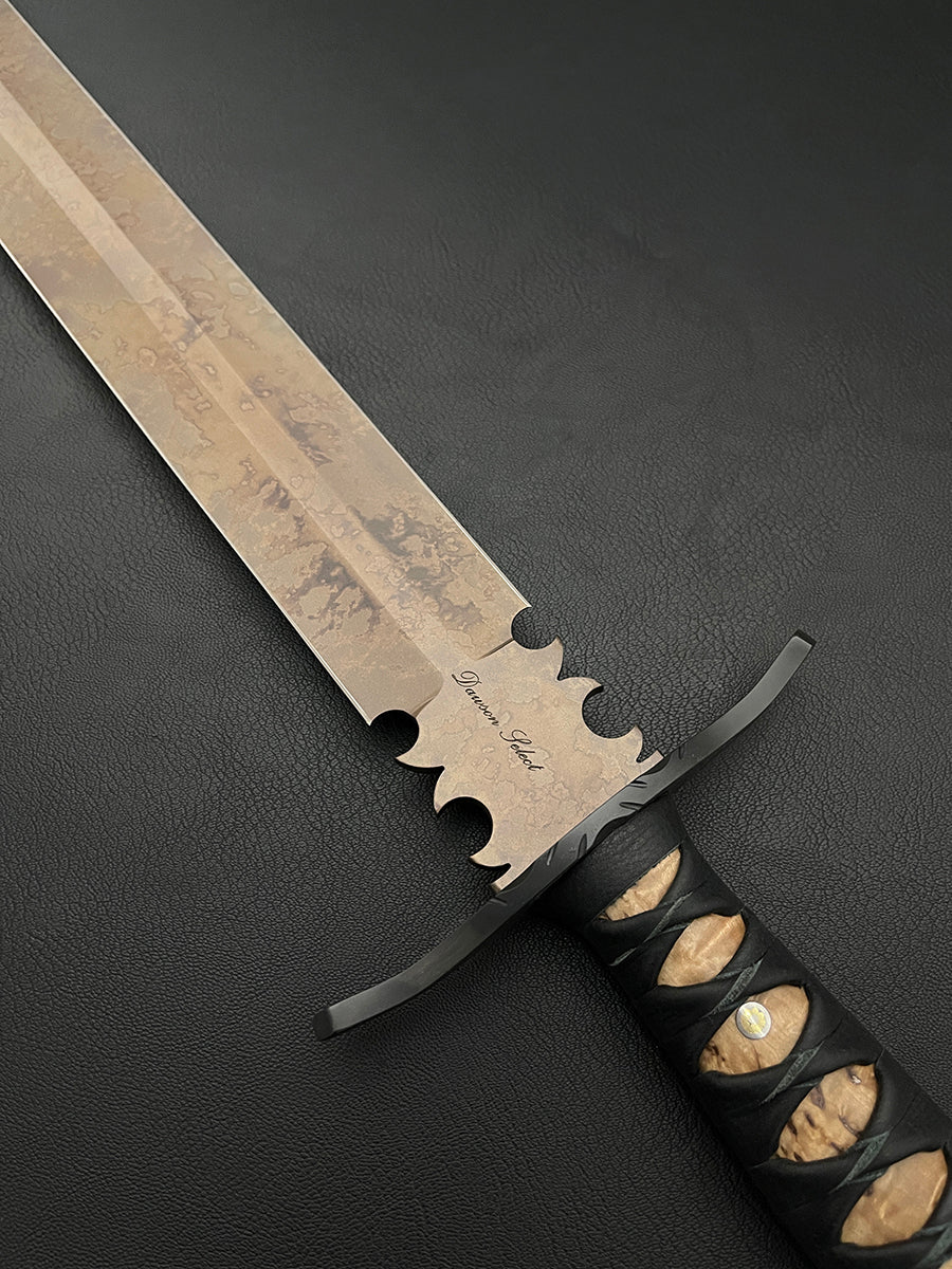 Beowulf Sword 24" | Scorched Earth Finish | CPM MagnaCut | Arizona Ironwood