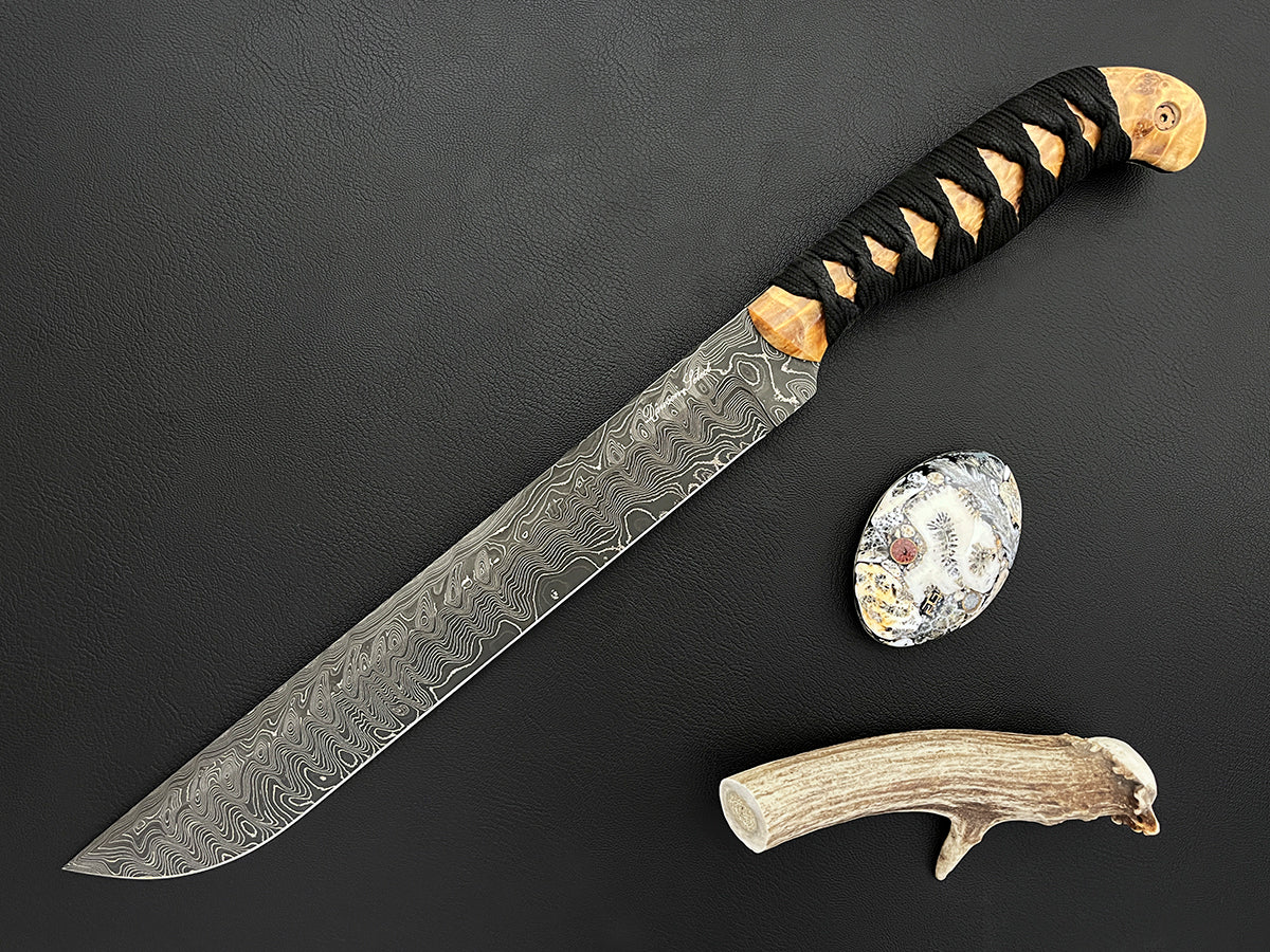 High Plains Bowie | Dawson Select Steel | Birchwood Handle