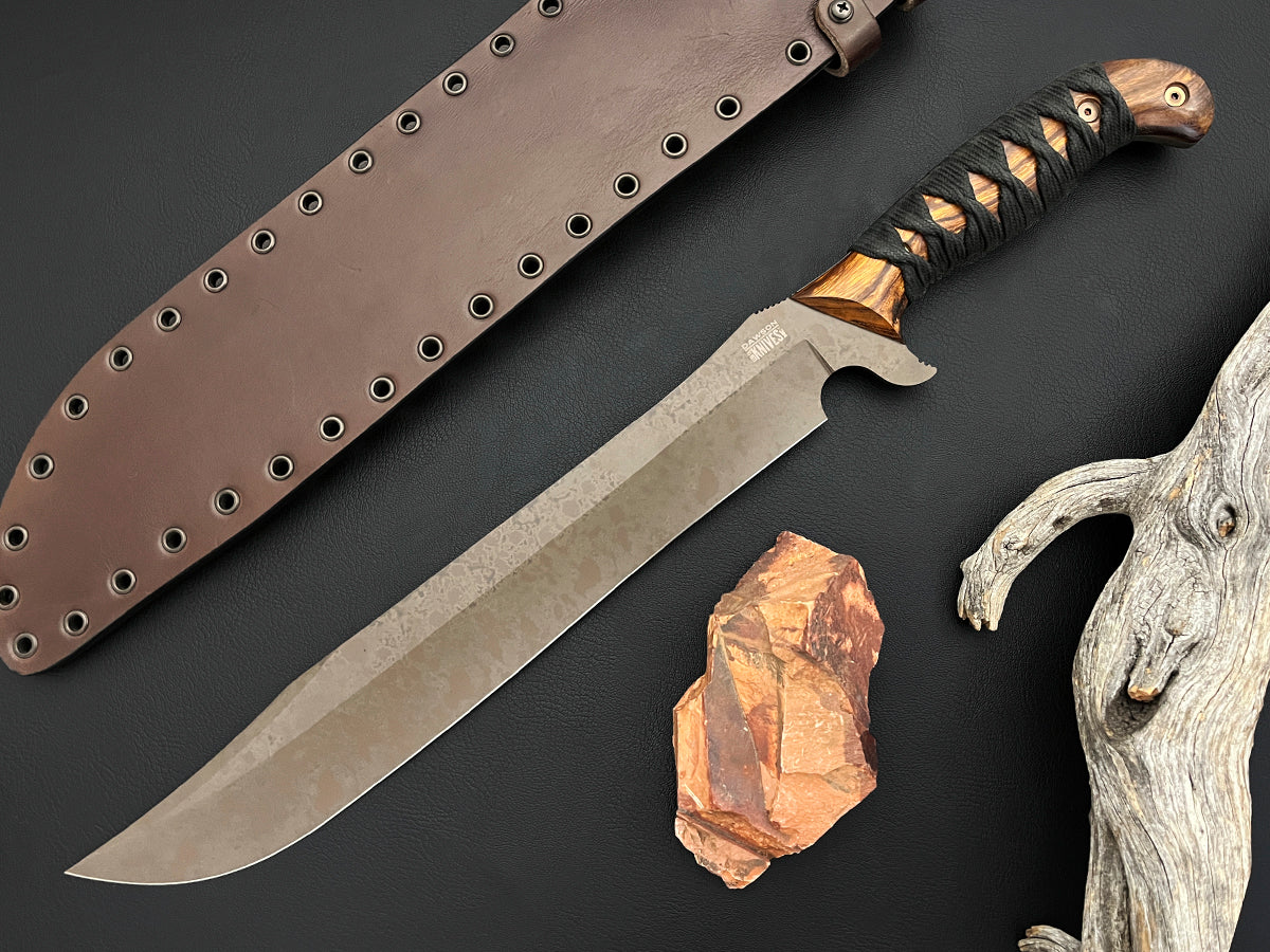 Helmsman Sword 14" | NEW Scorched Earth Finish | CPM MagnaCut Steel