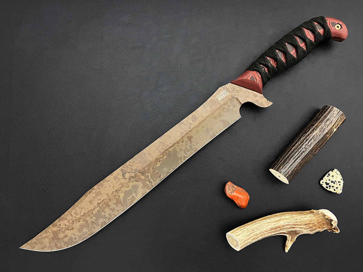 Helmsman Sword 14" | NEW Scorched Earth Finish | CPM MagnaCut Steel