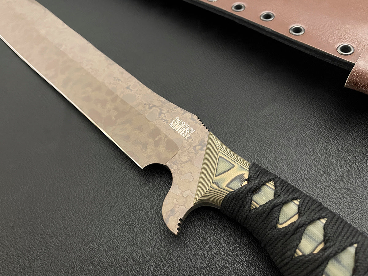 Helmsman Sword 14" | NEW Scorched Earth Finish | CPM MagnaCut Steel