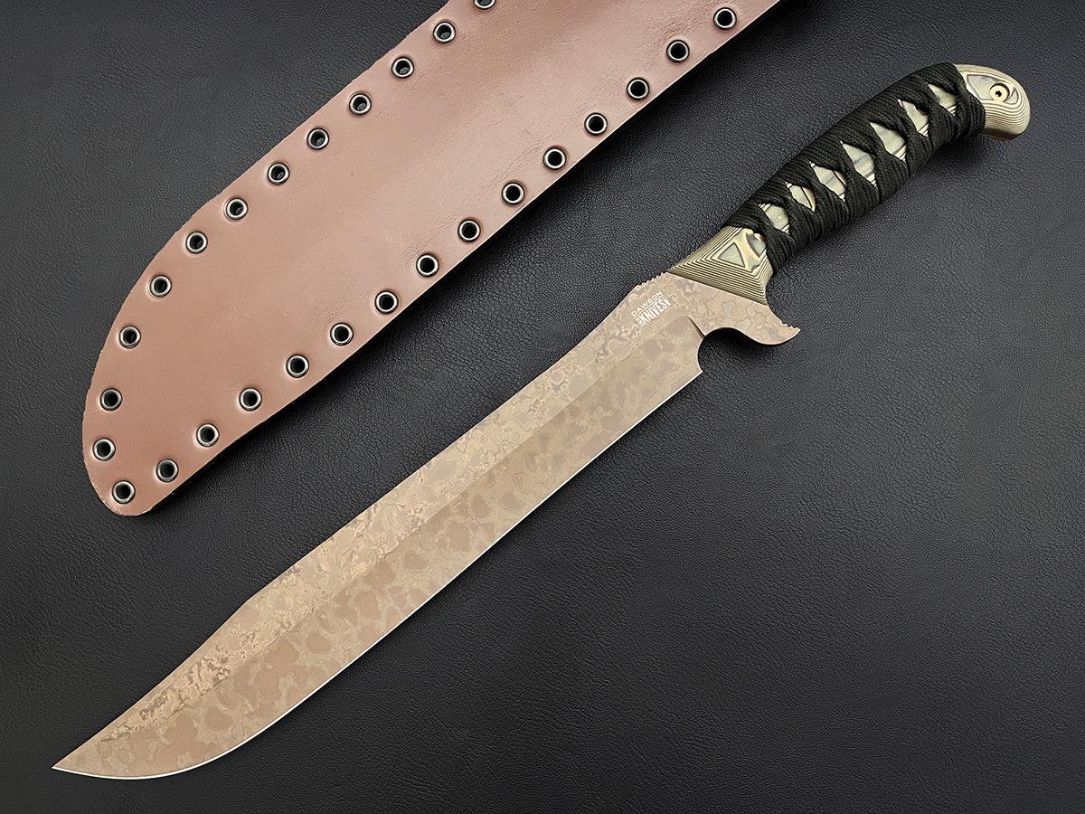 Helmsman Sword 14" | NEW Scorched Earth Finish | CPM MagnaCut Steel
