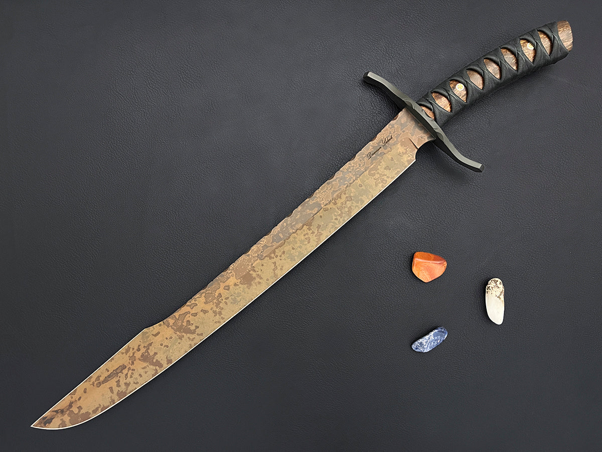 Highwayman | Dawson Select Hanger Sword | Arizona Ironwood | Scorched Earth Finish