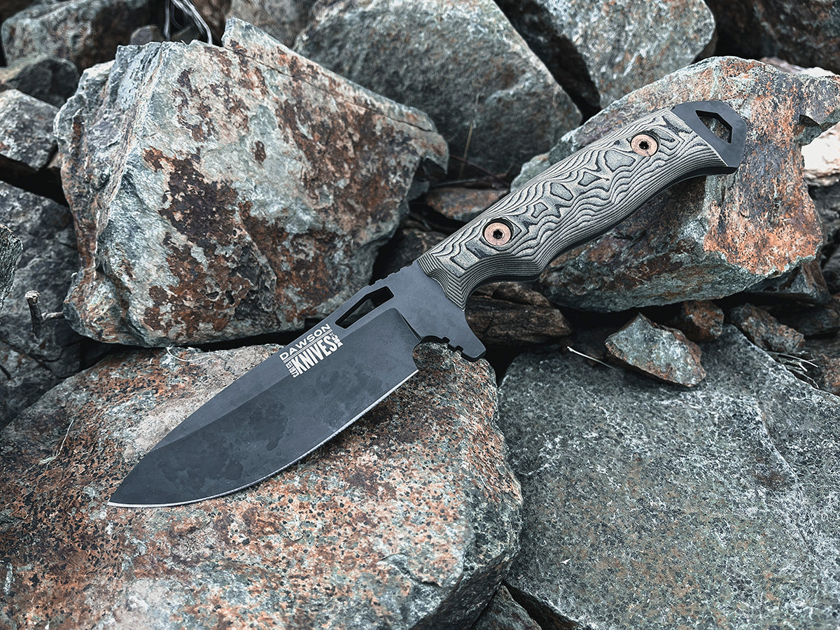 Nomad | Hunting, Camp and Outdoors Knife | Apocalypse Black Finish
