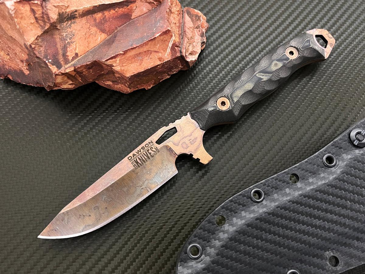 Outcast | Personal Carry, General Purpose Knife | CPM-MagnaCut Steel | Arizona Copper Finish
