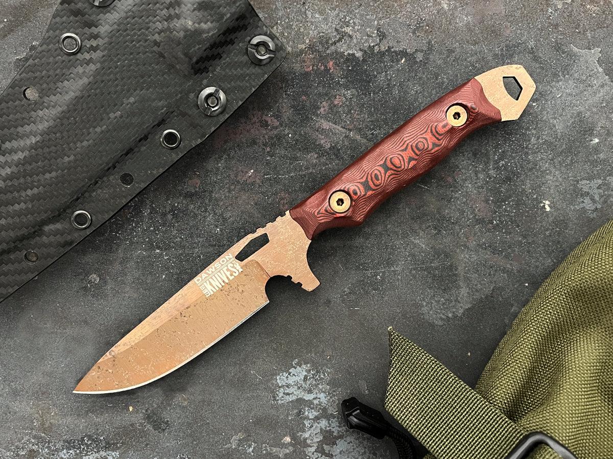 Outcast | Personal Carry, General Purpose Knife | CPM-3V Steel | Arizona Copper Finish