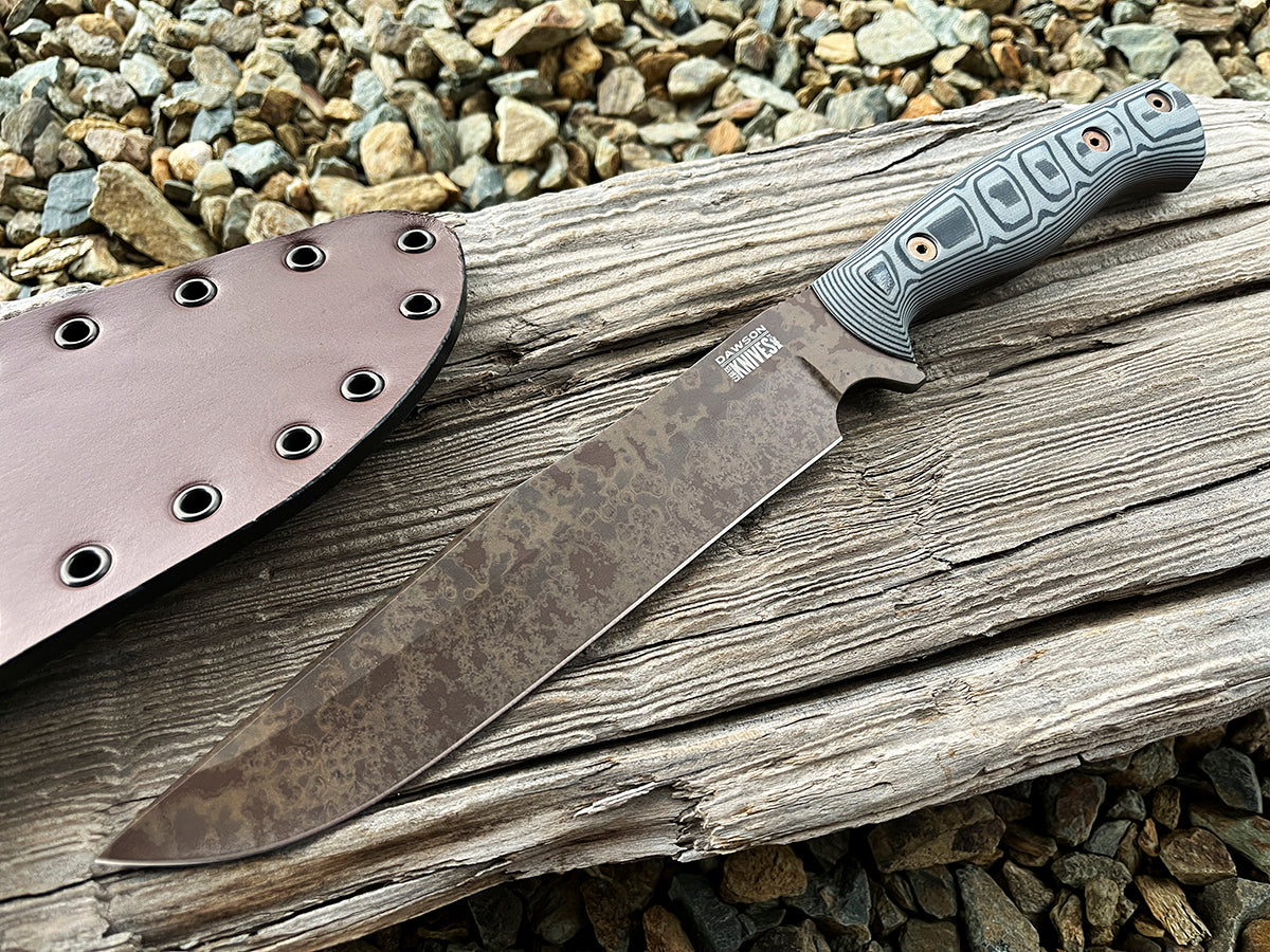 Pecos Bowie | CPM MagnaCut Stainless Steel | NEW Scorched Earth Finish