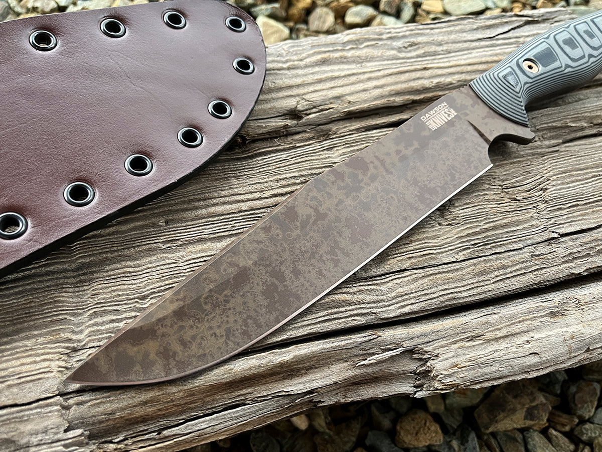 Pecos Bowie | CPM MagnaCut Stainless Steel | NEW Scorched Earth Finish