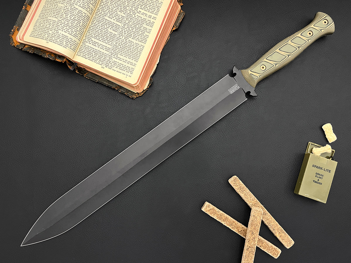 Praetorian Sword 16" | Apocalypse Black Finish | CPM MagnaCut Steel