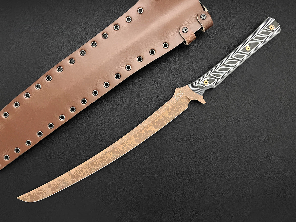 Relentless Sword 14" | CPM MagnaCut Steel | Scorched Earth Finish