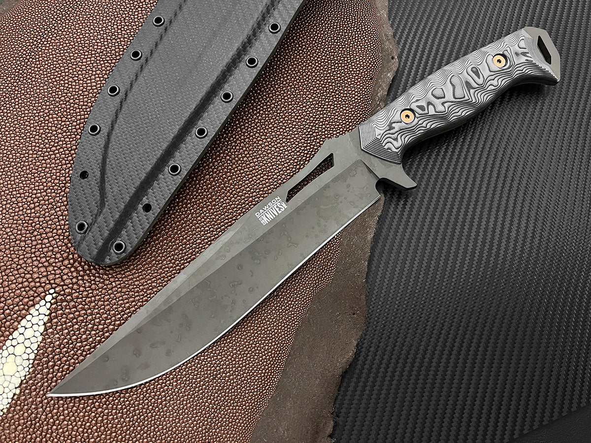 Seraphim CP | Crusher Pommel | NEW RELEASE | CPM MagnaCut Stainless Steel Bowie | Apocalypse Black Finish