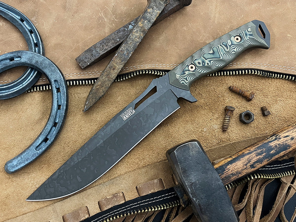 Seraphim CP | Crusher Pommel | NEW RELEASE | CPM MagnaCut Stainless Steel Bowie | Apocalypse Black Finish