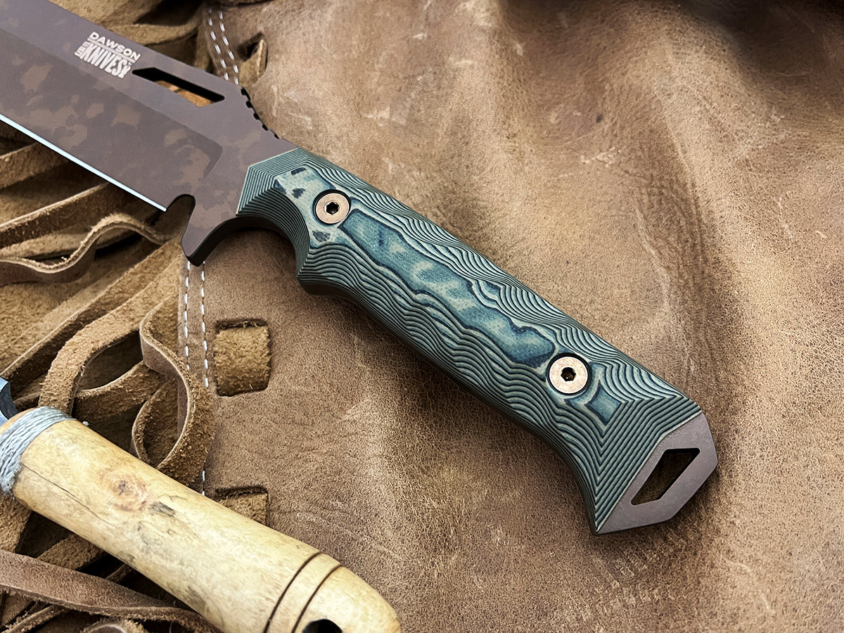 Shepherd XL | NEW RELEASE Survival, Camp and Backpacking Knife | CPM-MagnaCut Steel | Scorched Earth Finish