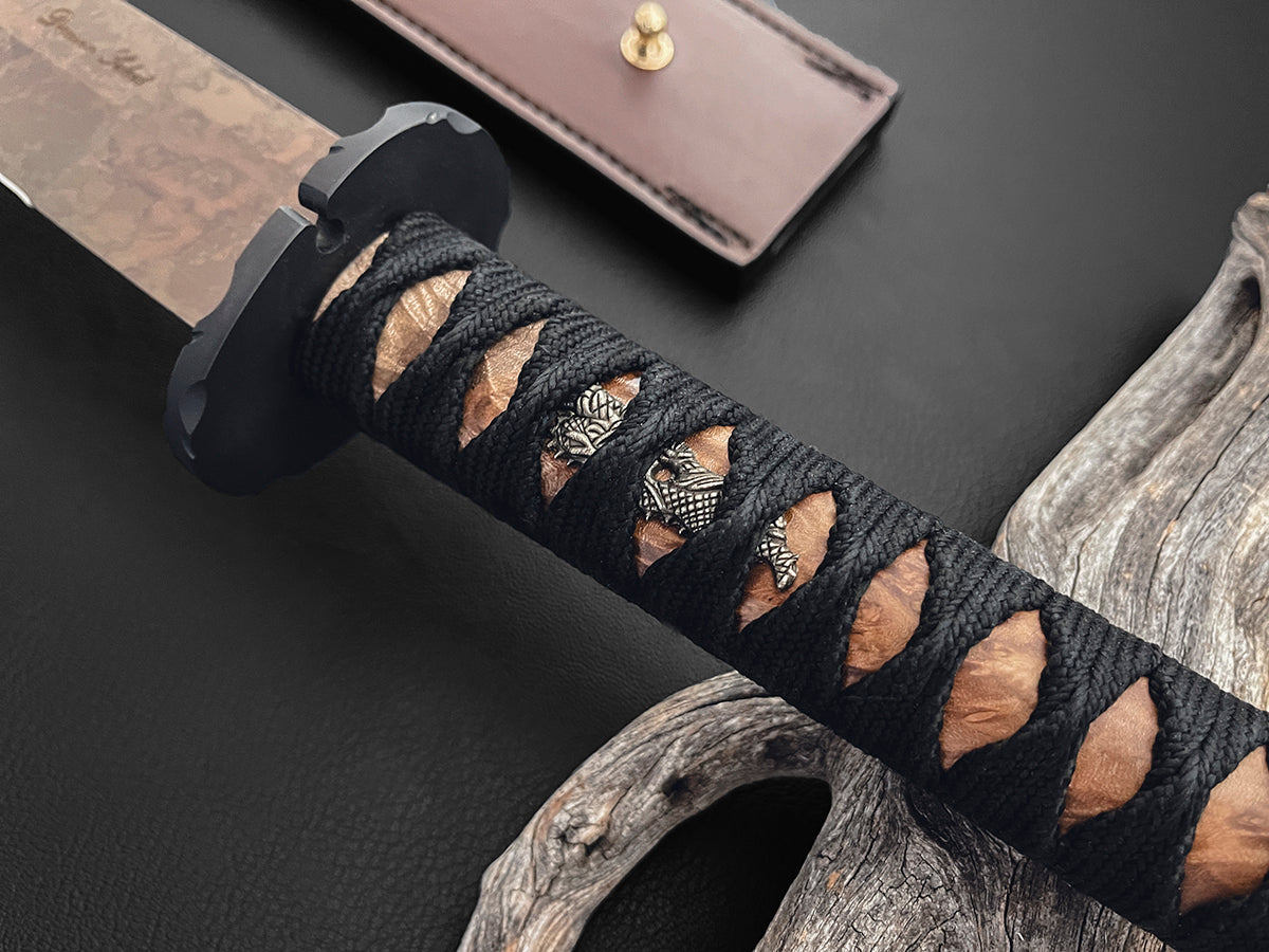 Shogun | CPM MagnaCut Steel | Dawson Select 20" Japanese Wakizashi | Scorched Earth Blade Finish