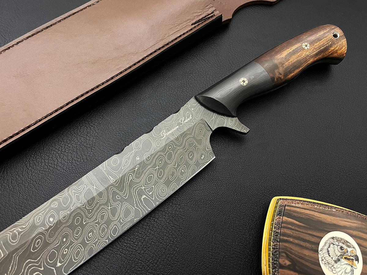 Wild Bill Bowie | Dawson Select Steel | Carbon Fiber + Ironwood