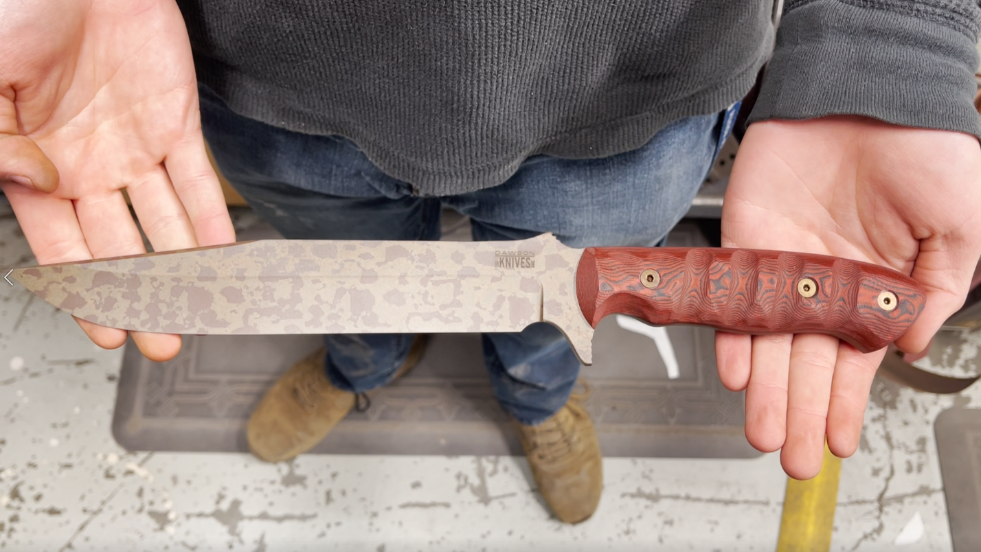 Mountain Man Bowie | CPM MagnaCut Steel | NEW Scorched Earth Finish