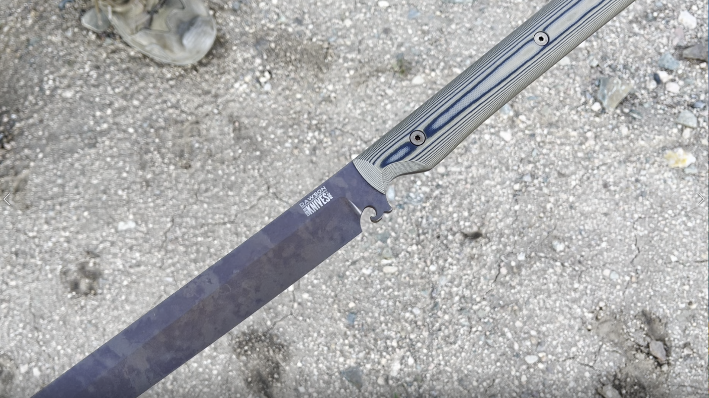 Dark Knight 23 3/4" | CPM MagnaCut Shinobi Sword | NEW Scorched Earth Finish