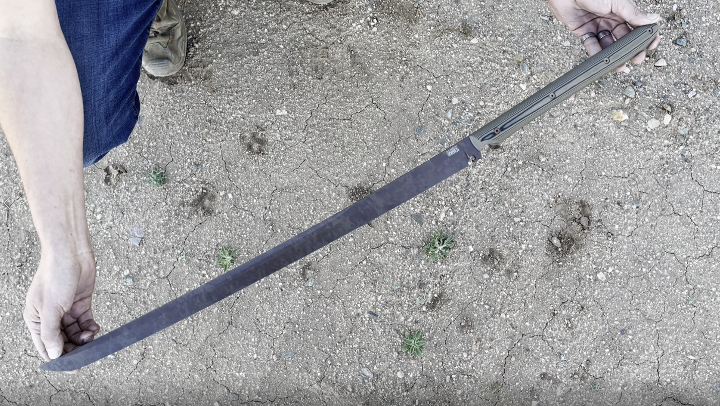 Dark Knight 23 3/4" | CPM MagnaCut Shinobi Sword | NEW Scorched Earth Finish
