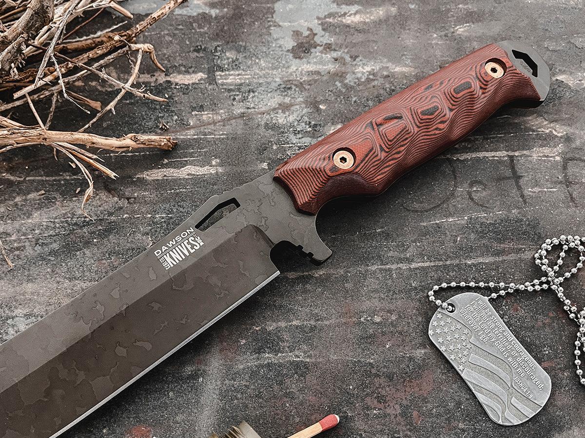 Marauder XL | Survival, Camp and Backpacking Knife Series | Apocalypse Black Finish