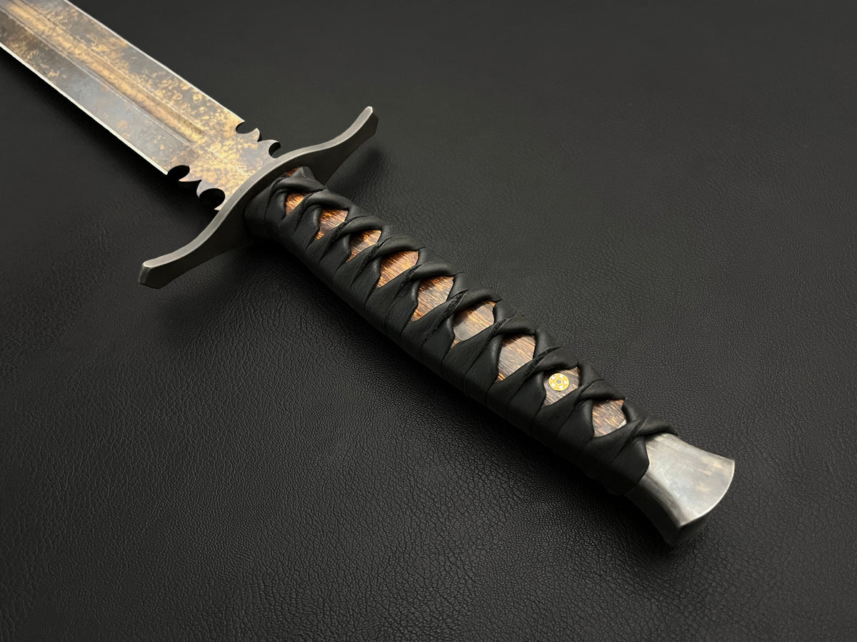 Beowulf 22" | European-Style Sword | 80CrV2 Steel | Arizona Ironwood