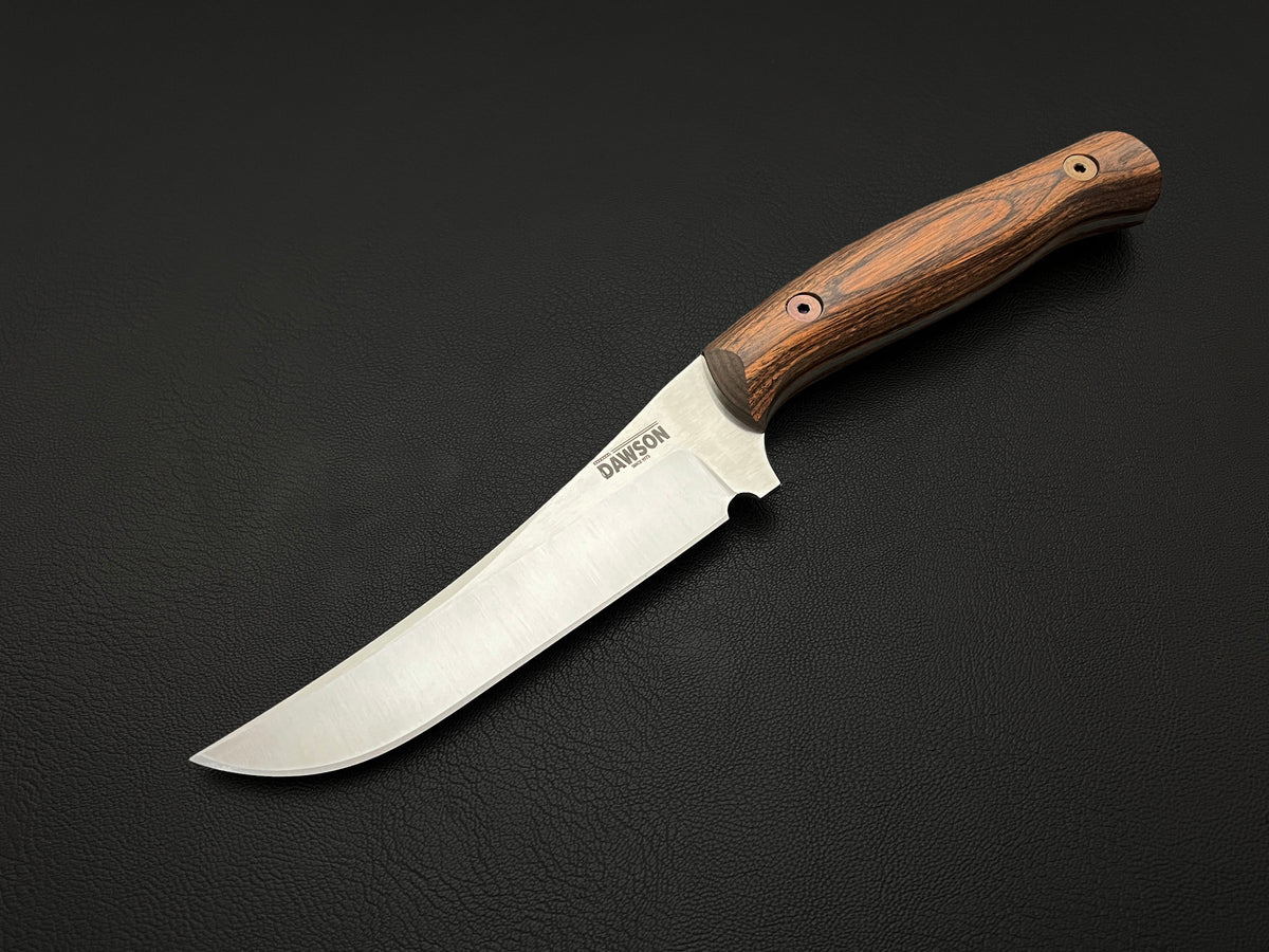 Hezekiah | CPM-MagnaCut Steel | Wood Handle | Satin Blade Finish