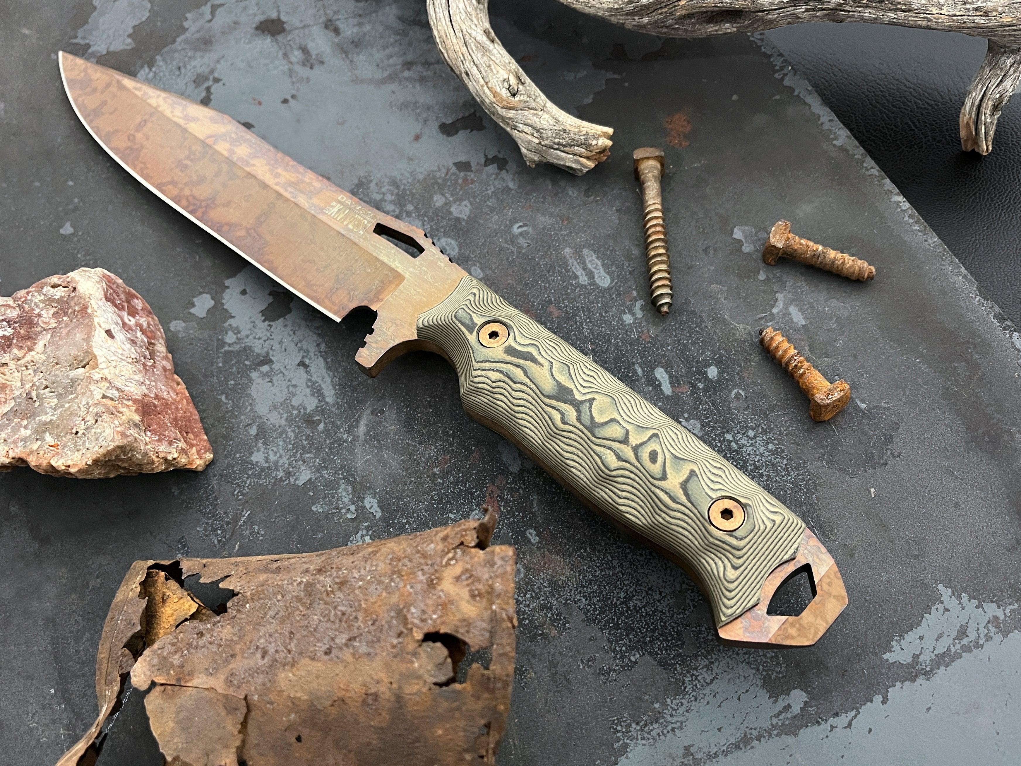 Marauder XL | Survival, Camp and Backpacking Knife Series | CPM-MagnaCut Steel | Arizona Copper Finish - Dawson Knives