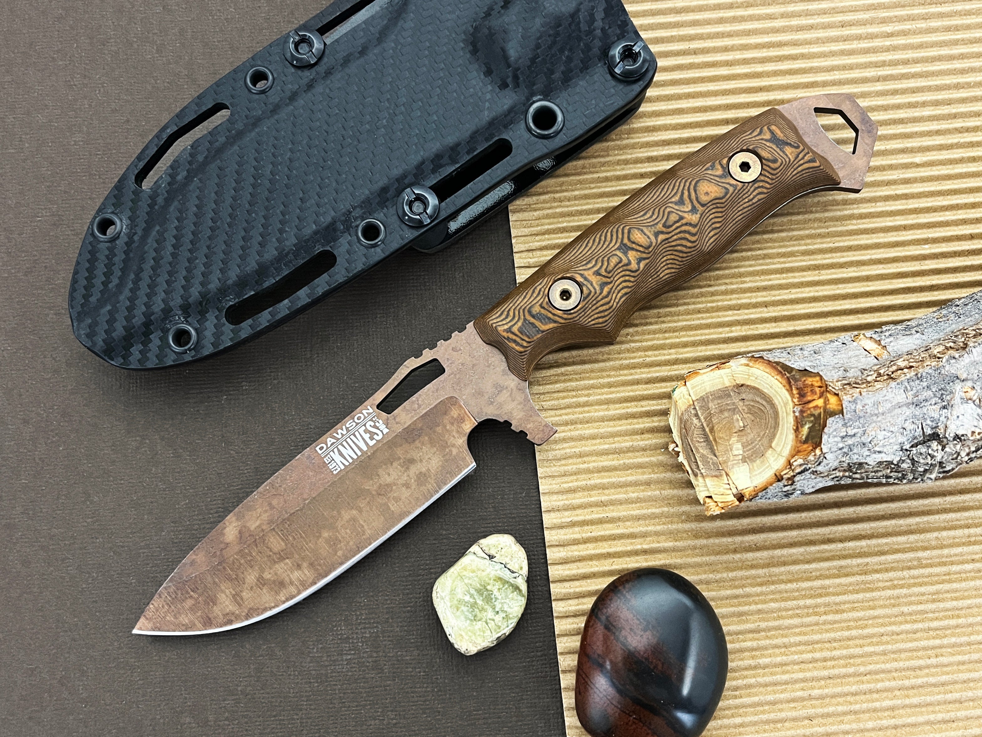 GEN 2 Nomad | Hunting, Camp and Outdoors Knife | CPM-MagnaCut Steel | Arizona Copper Finish