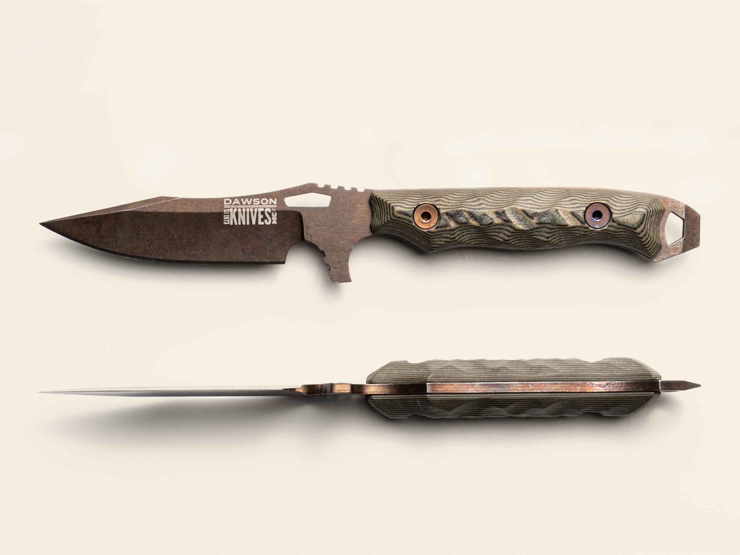 GEN 2 Smuggler | Personal Carry, General Purpose Knife | CPM-MagnaCut Steel | Arizona Copper Finish