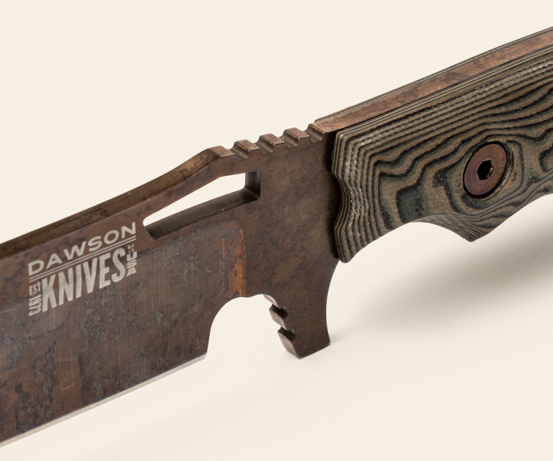 Nomad | Hunting, Camp and Outdoors Knife | CPM-MagnaCut Steel | Arizona Copper Finish