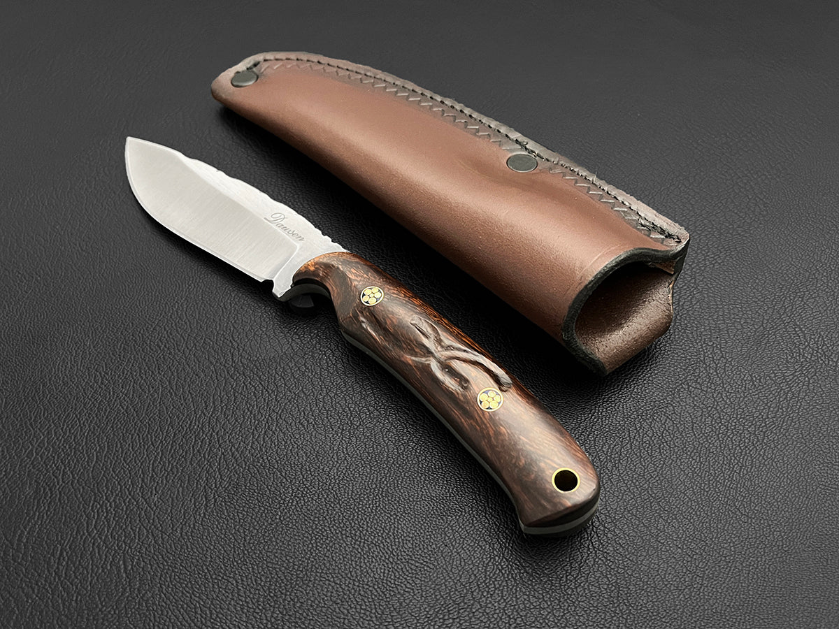 ULTRA LIMITED Barry Dawson | One of a Kind Hunting Knife | CPM-MagnaCut, Arizona Ironwood
