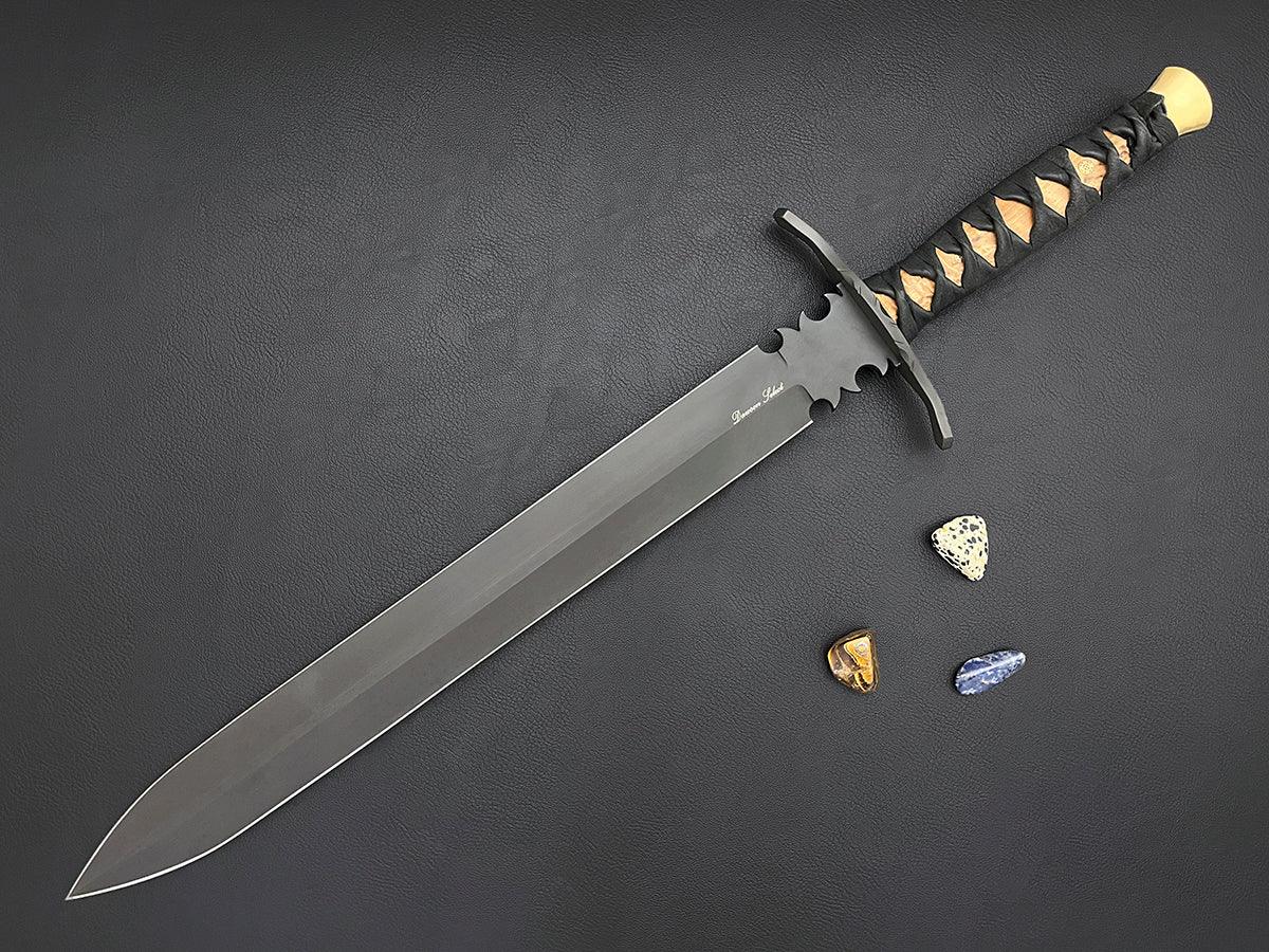 Beowulf Sword 18" | CPM MagnaCut | Apocalypse Black | Birchwood - Dawson Knives