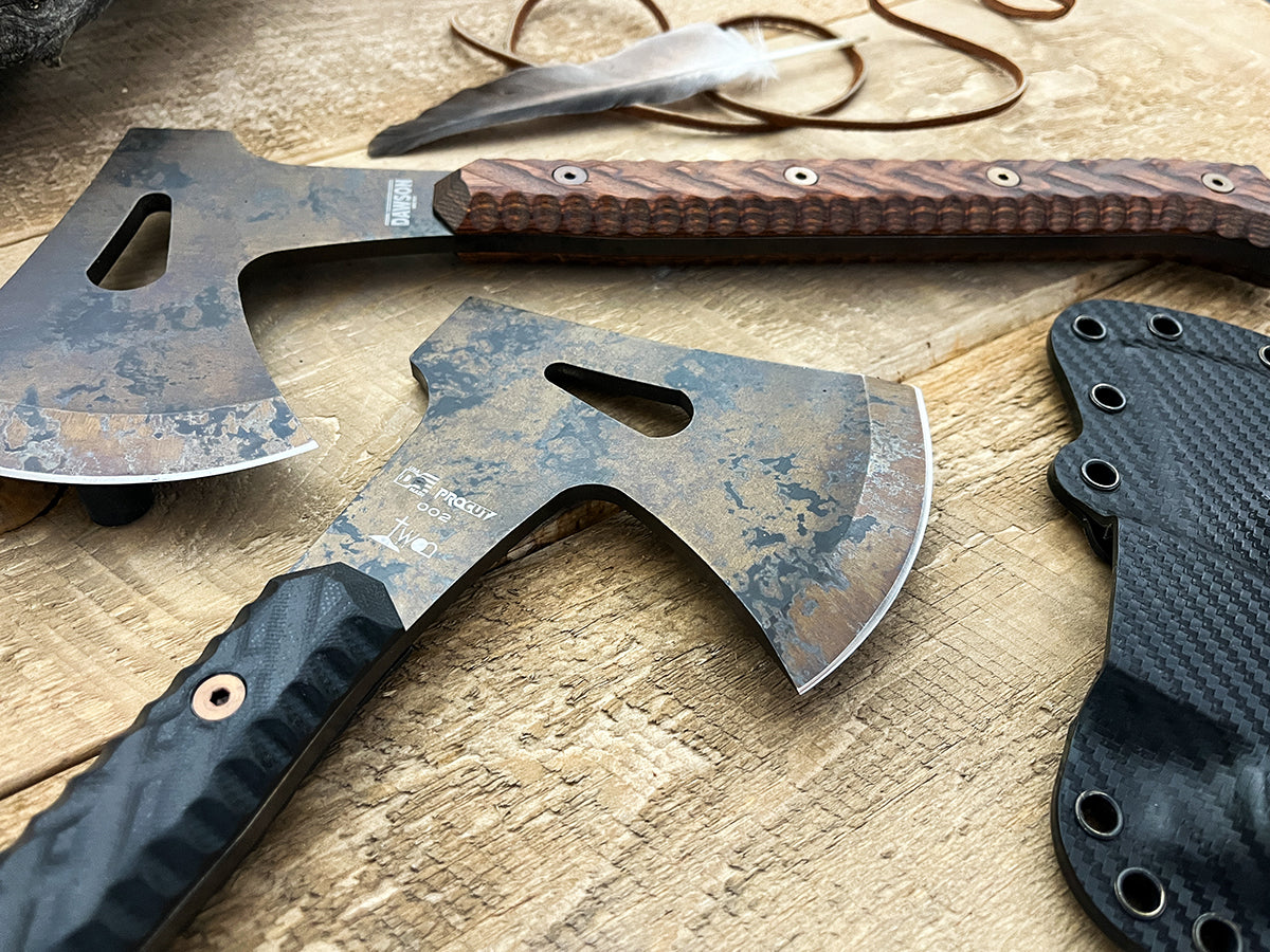 NEW Bonfire Camp Hatchet | Pop's ProCut Steel | Wildfire Finish