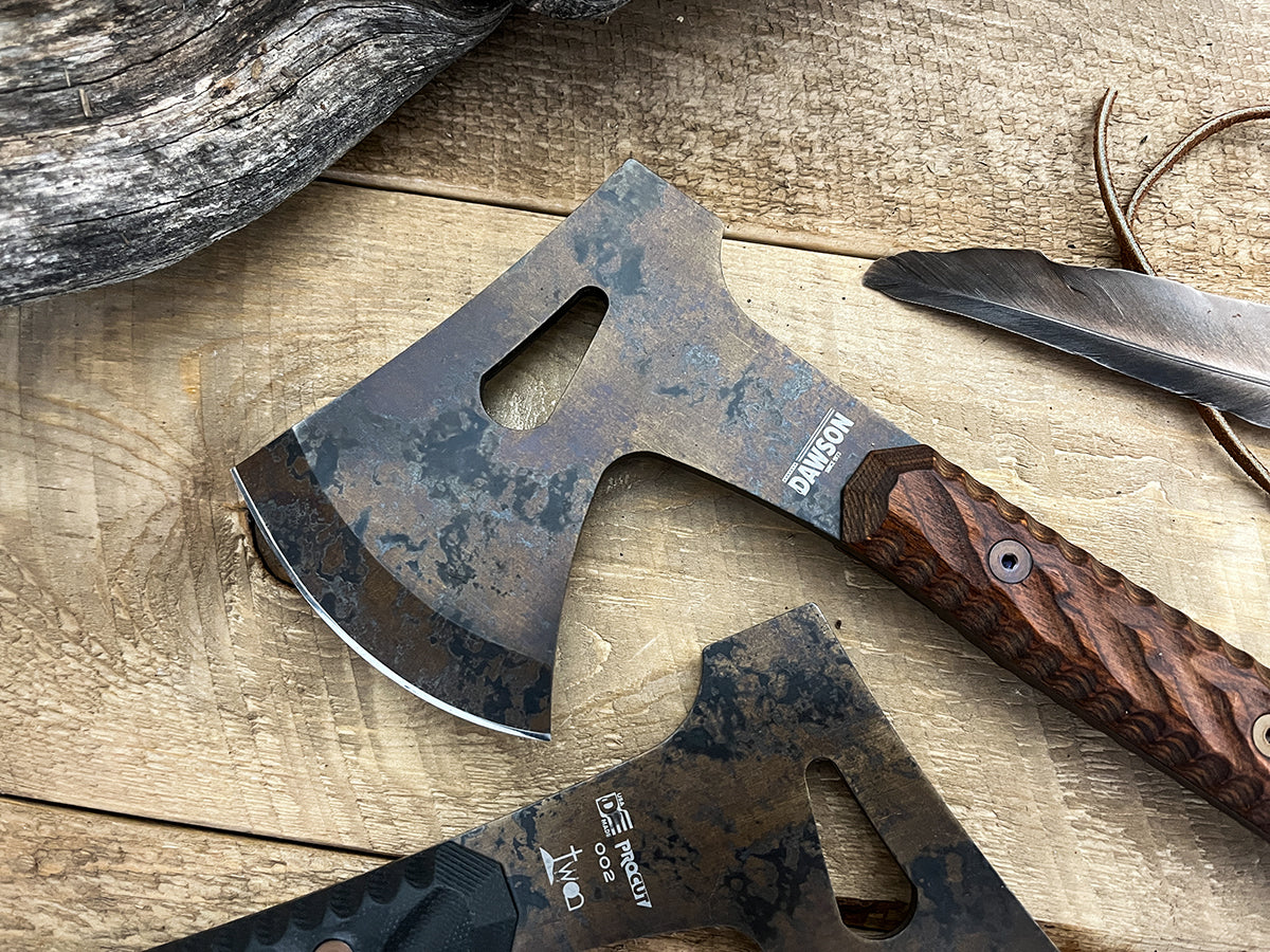 NEW Bonfire Camp Hatchet | Pop's ProCut Steel | Wildfire Finish