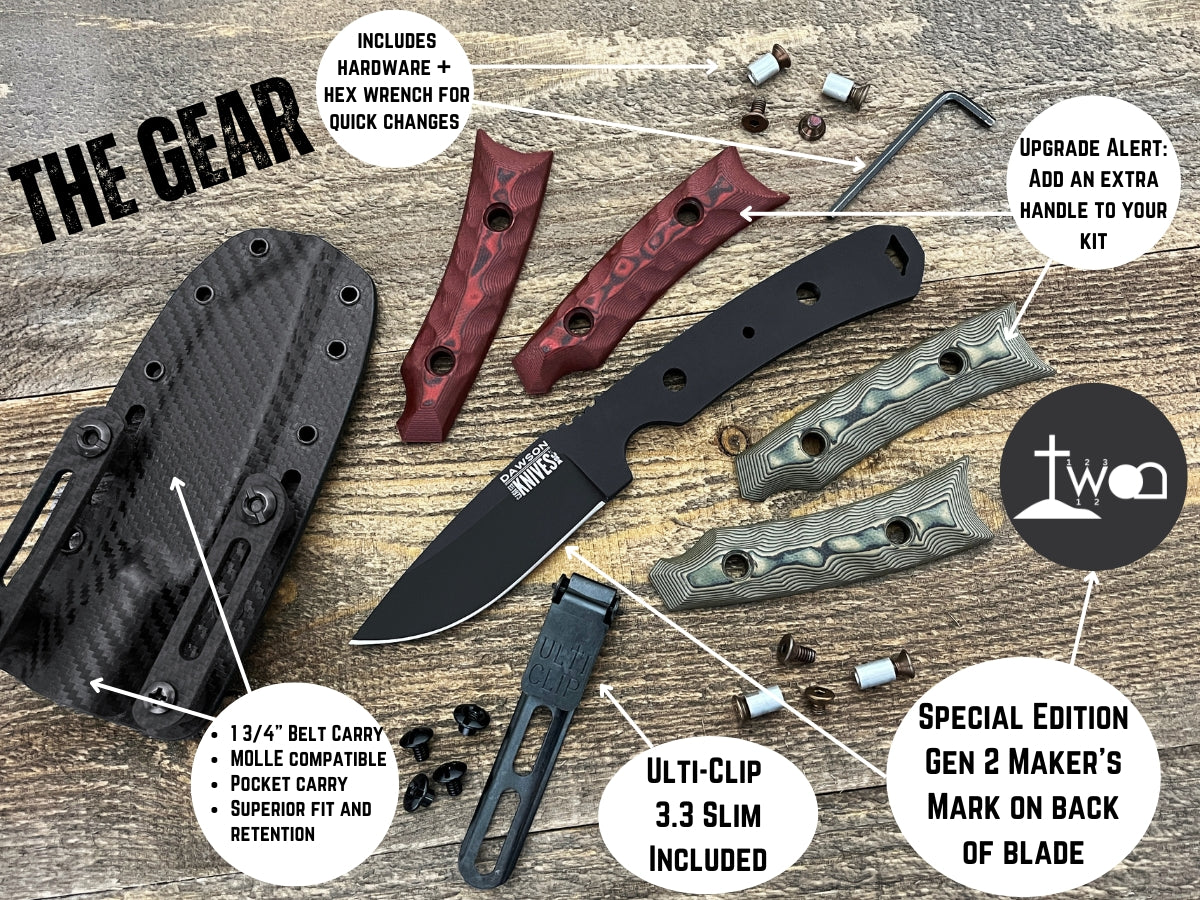 GEN 2 Outcast | Personal Carry and General Purpose Knife | CPM-MagnaCut Steel | Arizona Copper Finish