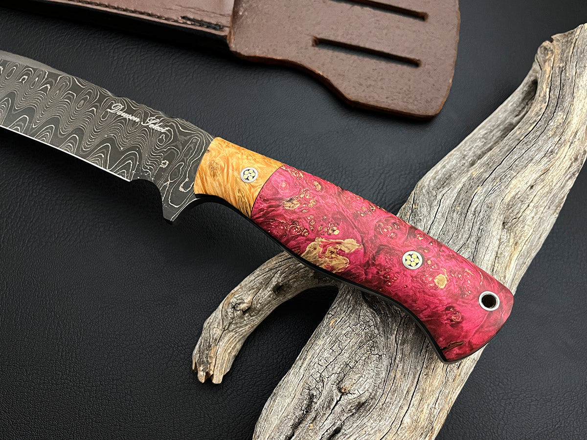 Pecos Bowie | Dawson Select Steel | Two-Toned Maplewood Handle