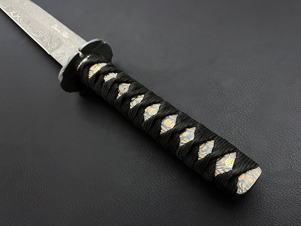 Hanzo | Japanese Short Sword Wakizashi | Dawson Select Steel | Platan Wood