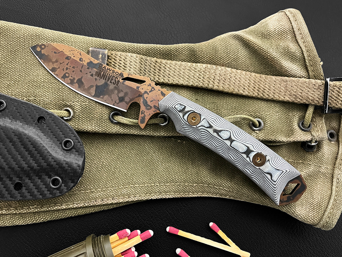 Harvester | NEW RELEASE Personal Carry, General Purpose Knife | CPM-3V Steel | Arizona Copper Finish