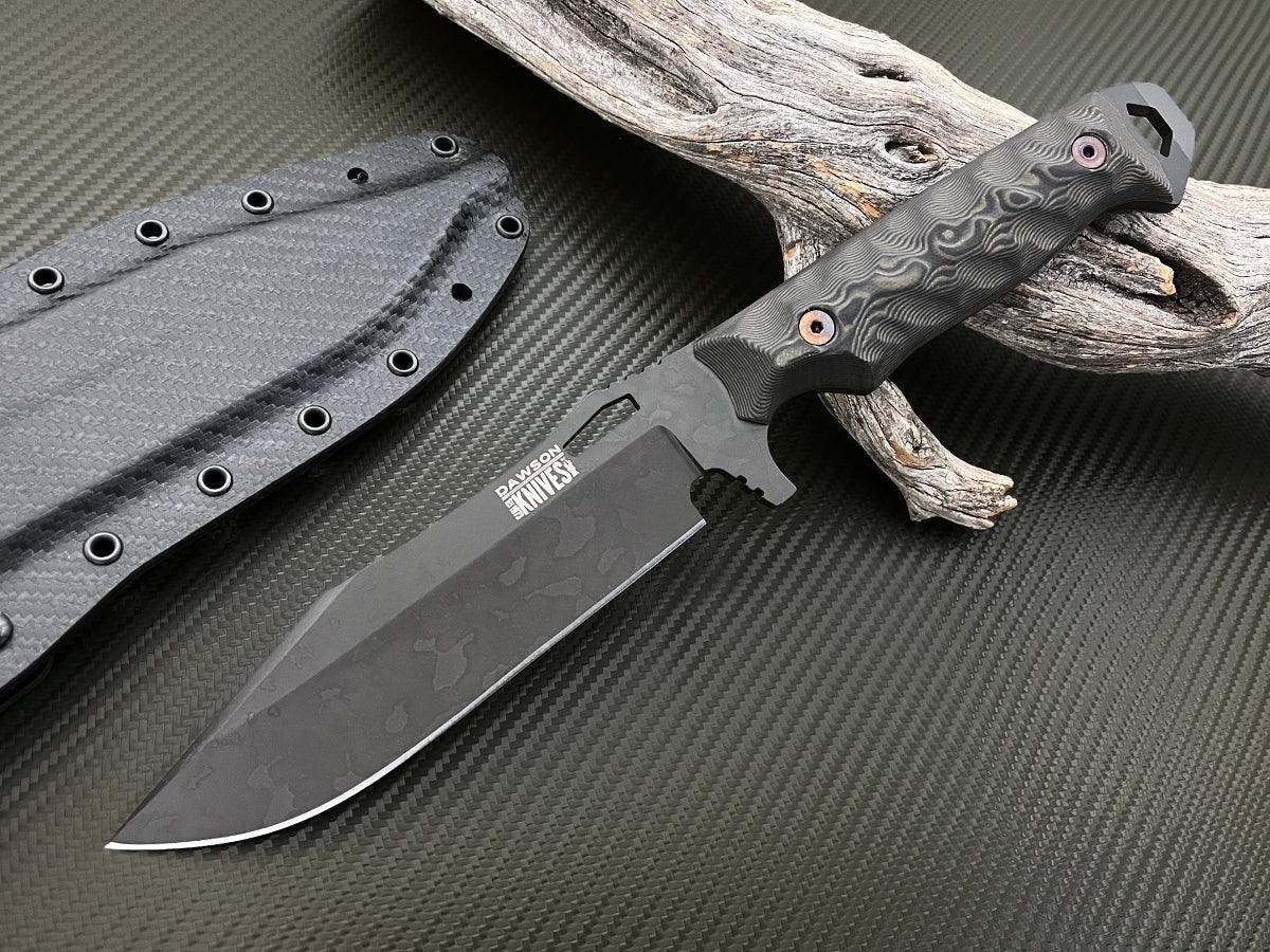 Marauder | Survival, Camp and Backpacking Knife Series | CPM-MagnaCut Steel | Apocalypse Black Finish