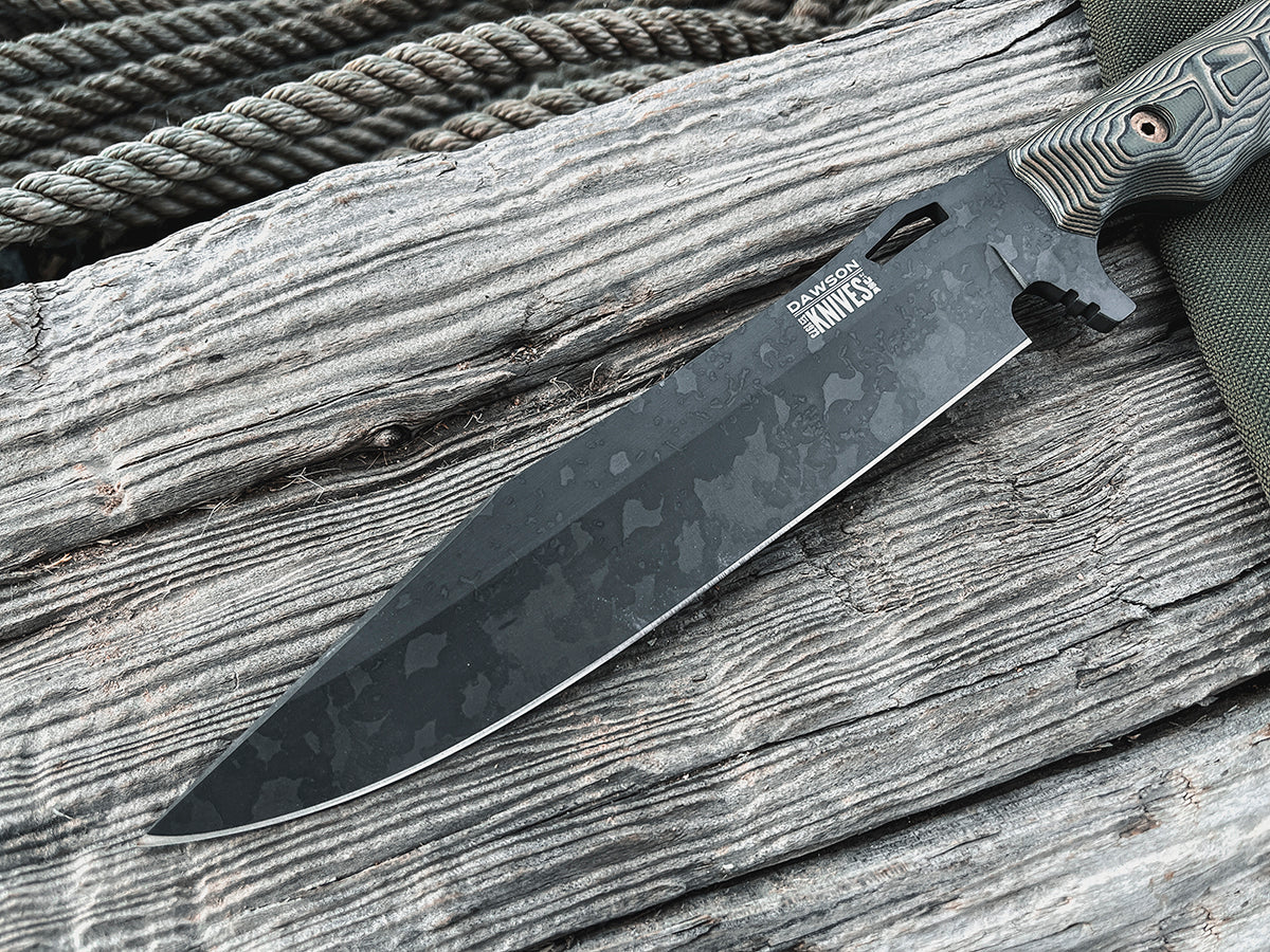 Marauder XL | Survival, Camp and Backpacking Knife Series | Apocalypse Black Finish