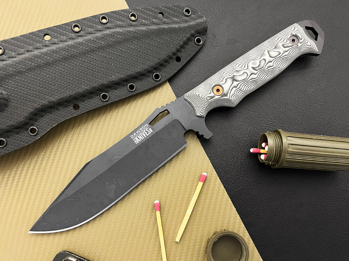 Marauder | Survival, Camp and Backpacking Knife Series | CPM-MagnaCut Steel | Apocalypse Black Finish