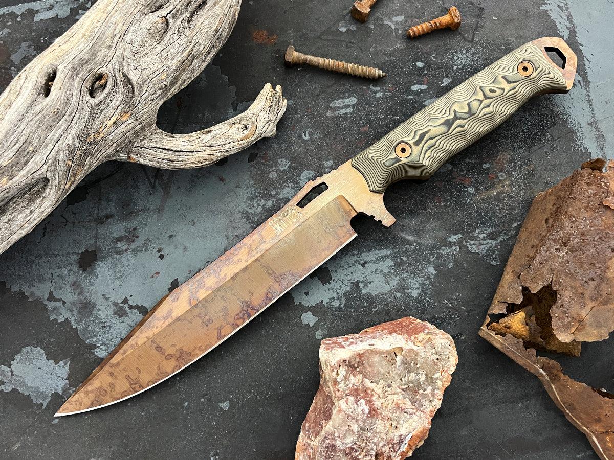 Marauder XL | Survival, Camp and Backpacking Knife Series | CPM-MagnaCut Steel | Arizona Copper Finish - Dawson Knives