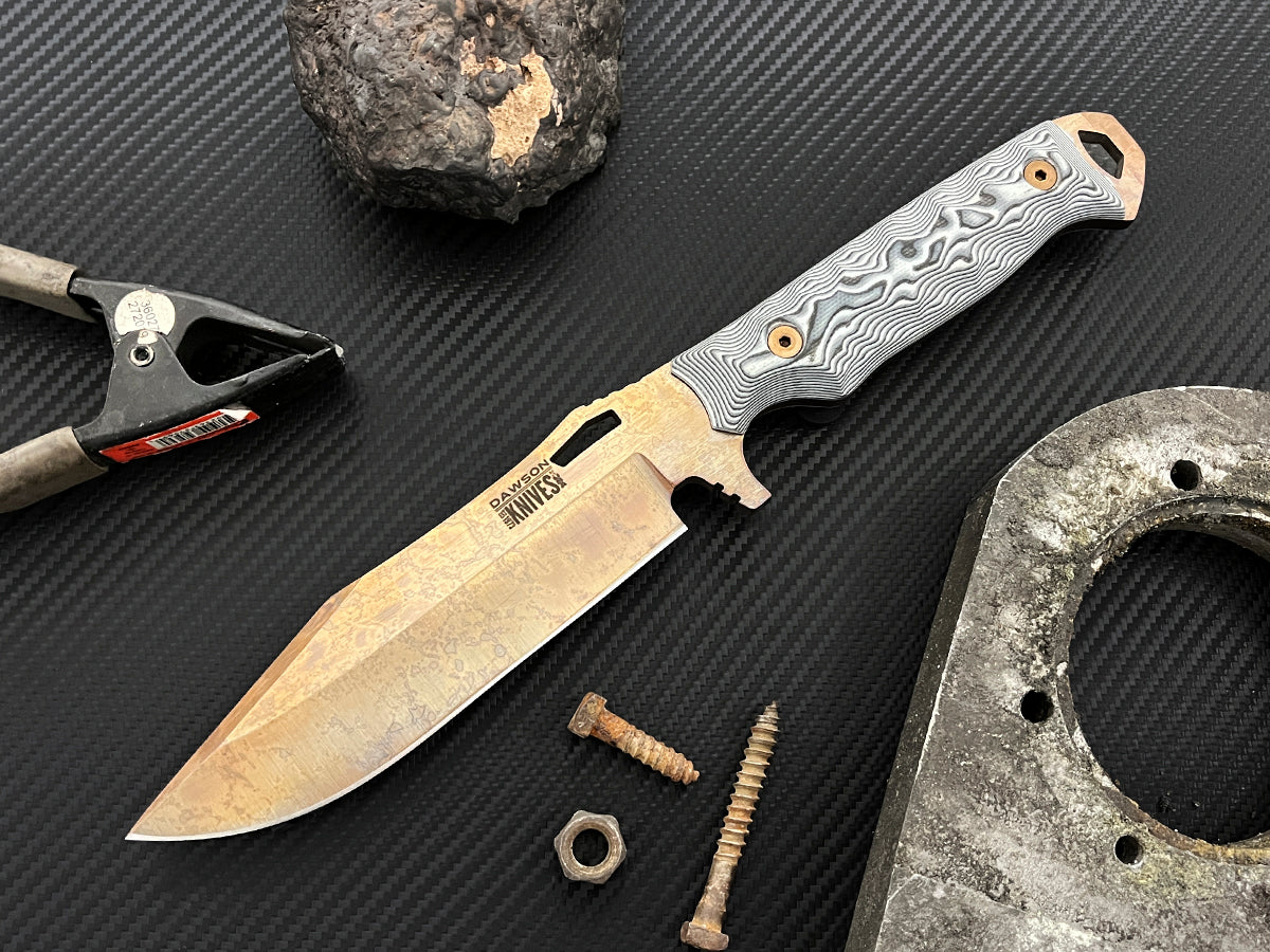 Marauder | Survival, Camp and Backpacking Knife Series | CPM-MagnaCut Steel | Arizona Copper Finish
